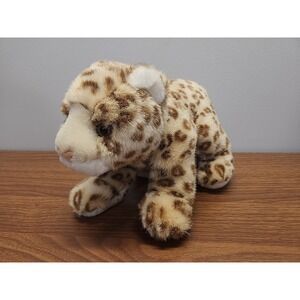 GUND Leopard 11" Stuffed Animal‎ Plush Toy with Neck Ribbon Bow ~ Good/Very Good